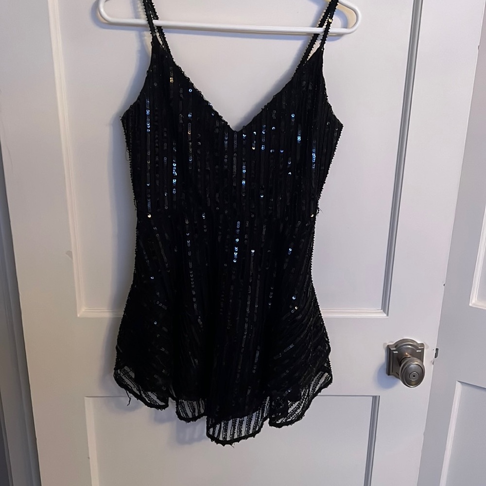 Black sequin lovers and friends dress